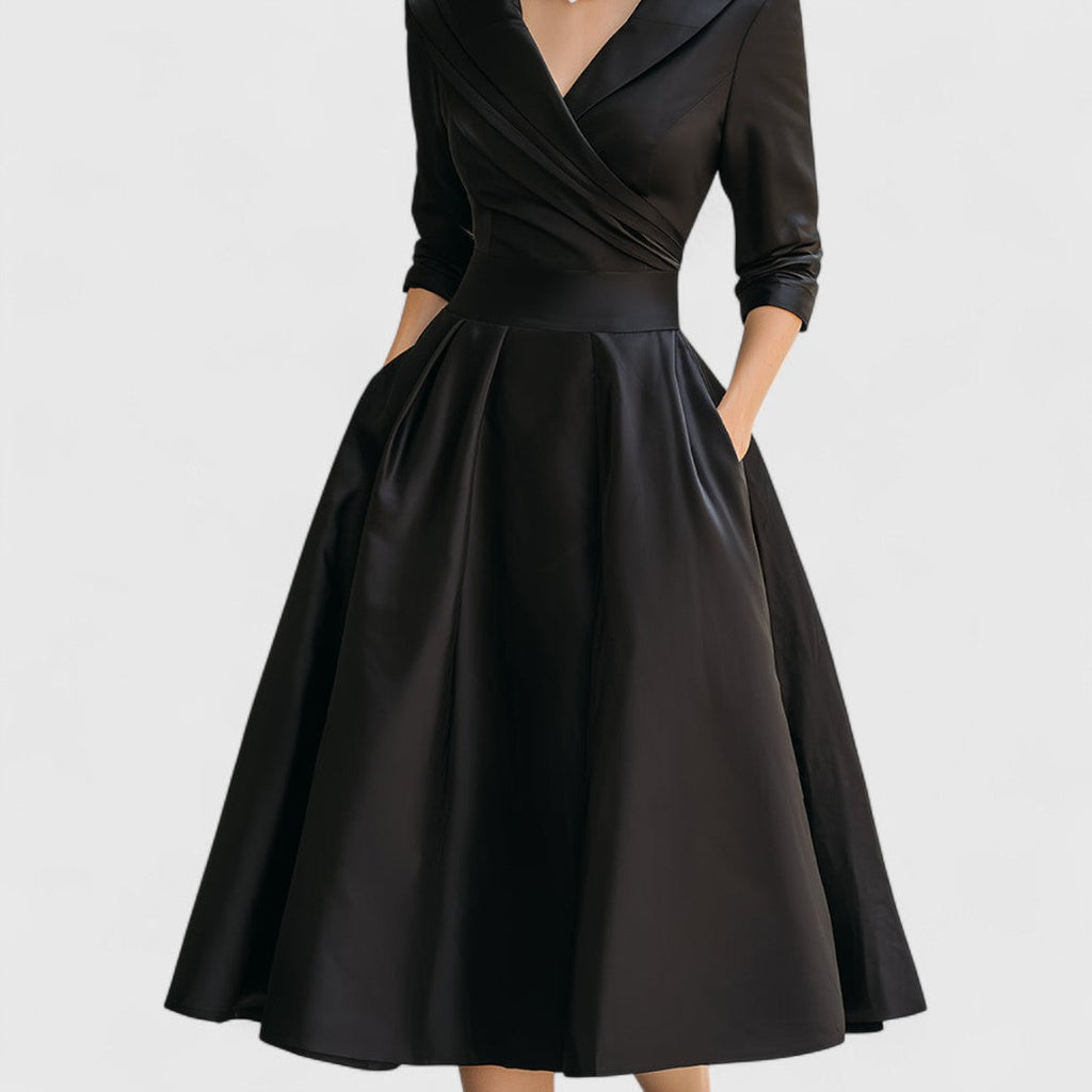 Rosalie | Elegant midi dress with a subtle shine