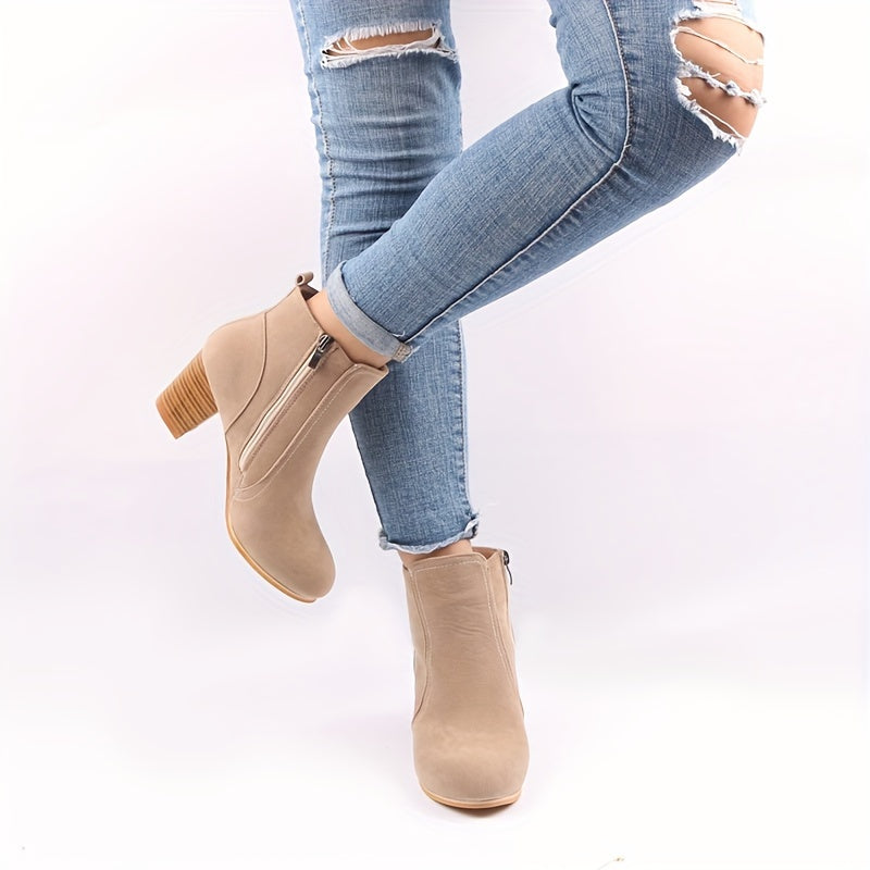 Maryline™ – Stable Heel Ankle Boots for Long-Lasting Comfort
