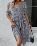 Anne | Elegant Bloom Midi Dress