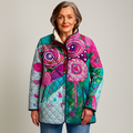 Elle | Floral Patterned Women's Elegant Jacket