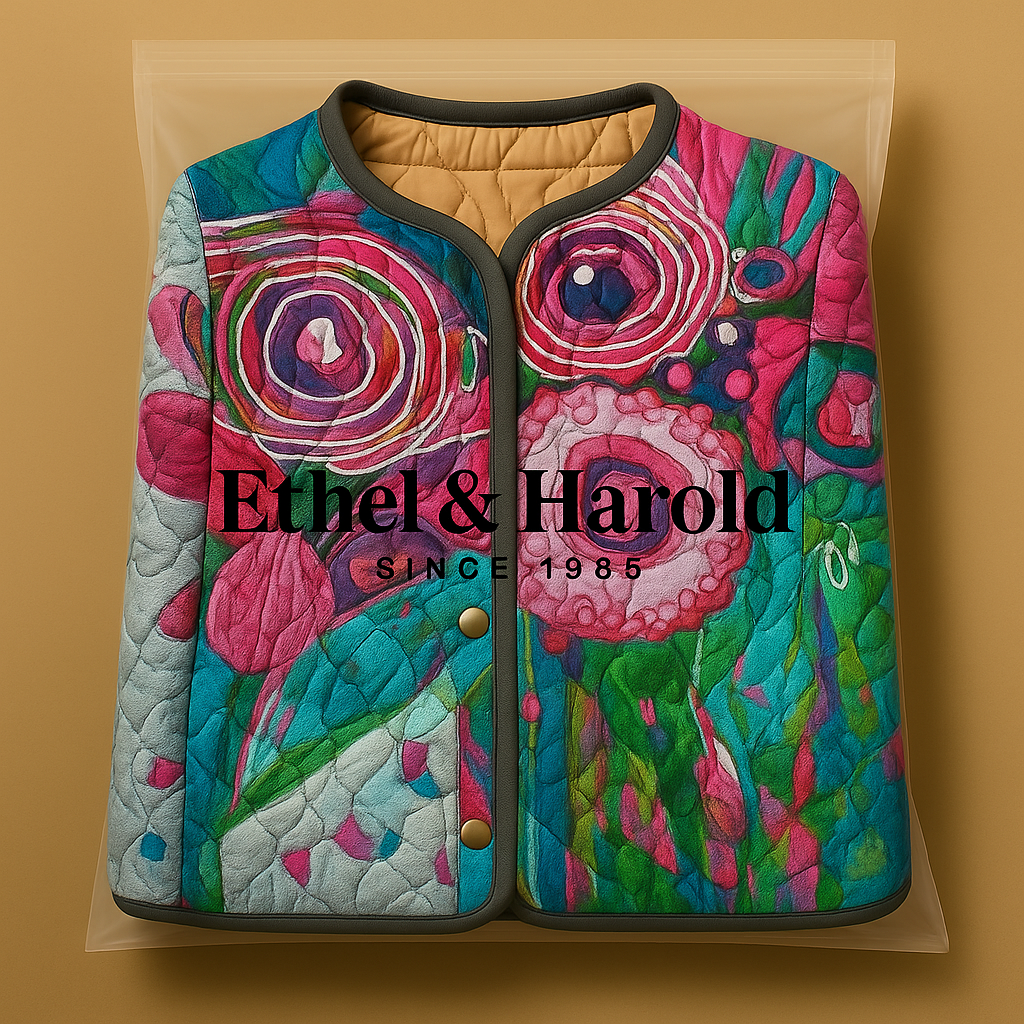 Elle | Floral Patterned Women's Elegant Jacket