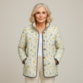 Elle | Vintage Floral Art Print Jacket for Women