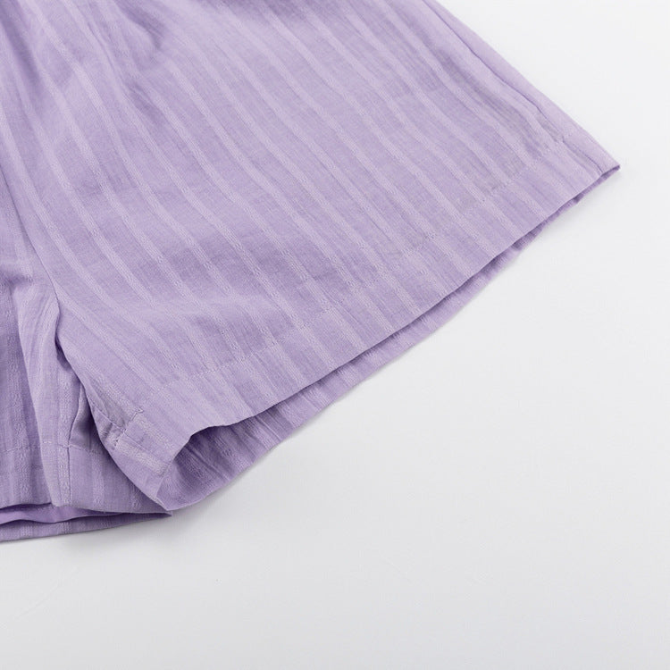 Viola - Breezy Button-Up and Shorts Set