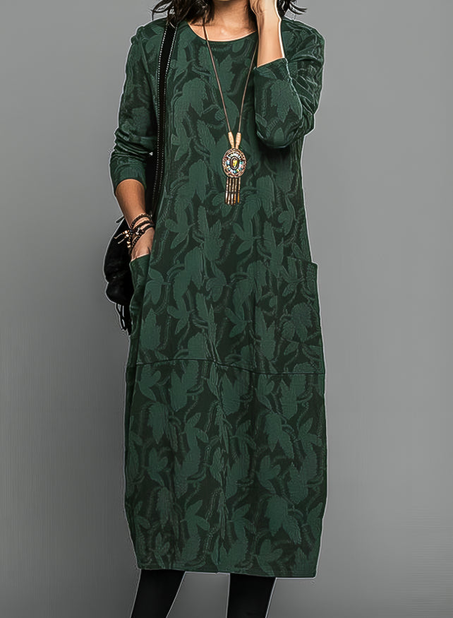 Cassie | Casual Winter Dress with Round Neck