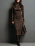 Giada | Suede Midi Dress