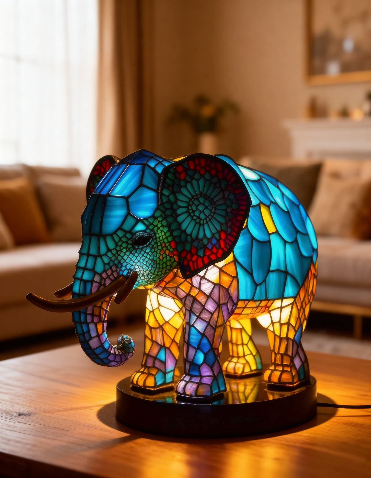 ELEGLOW | VIBRANT STAINED ELEPHANT