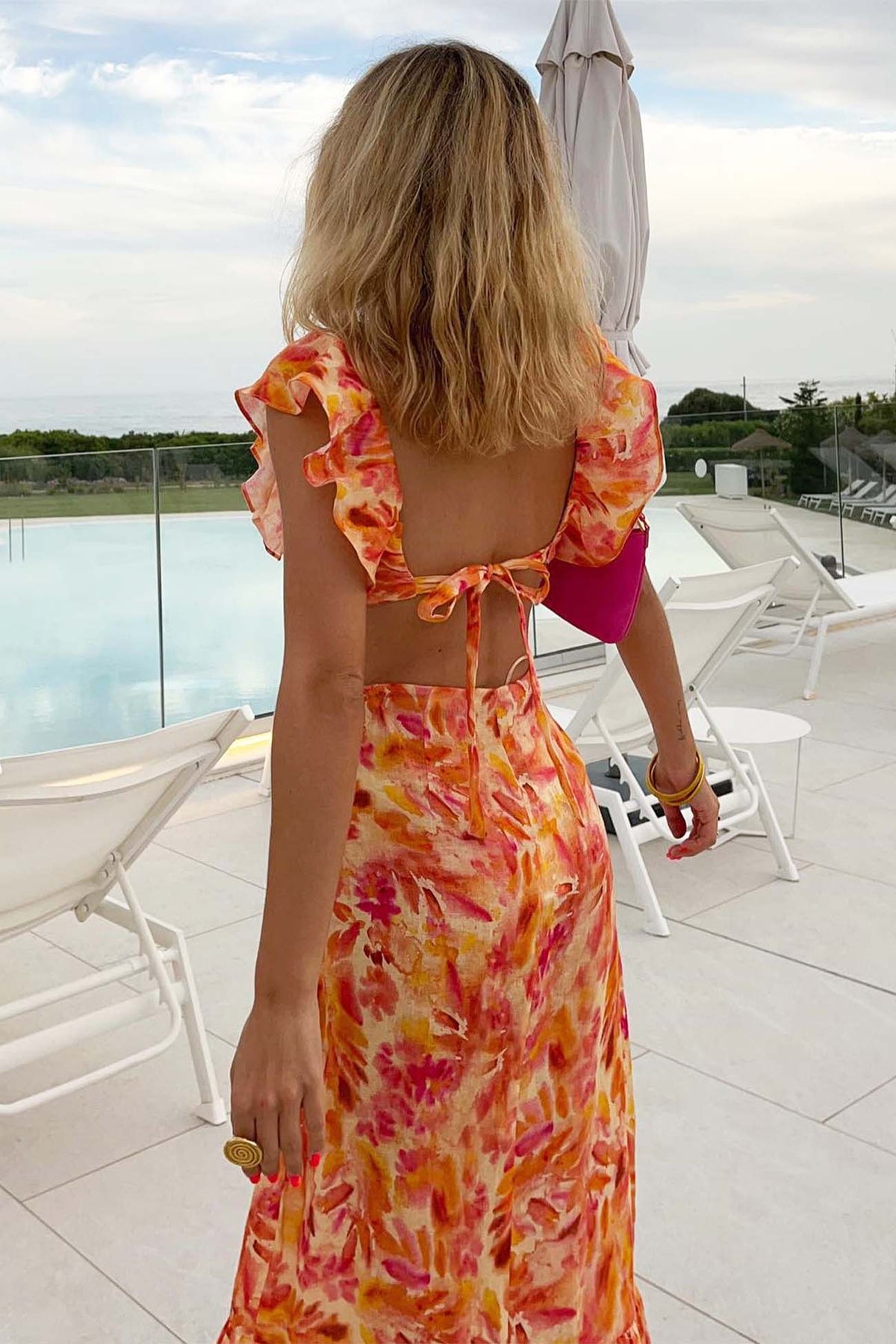 Amabel | Vibrant Ruffled Sundress
