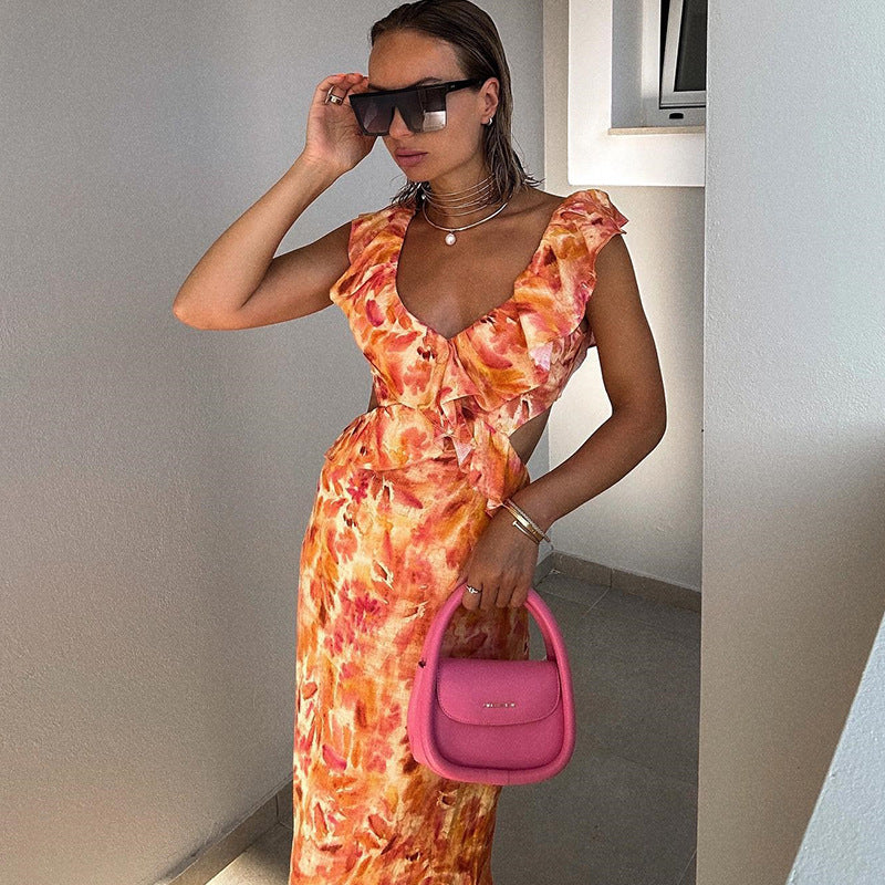 Amabel | Vibrant Ruffled Sundress