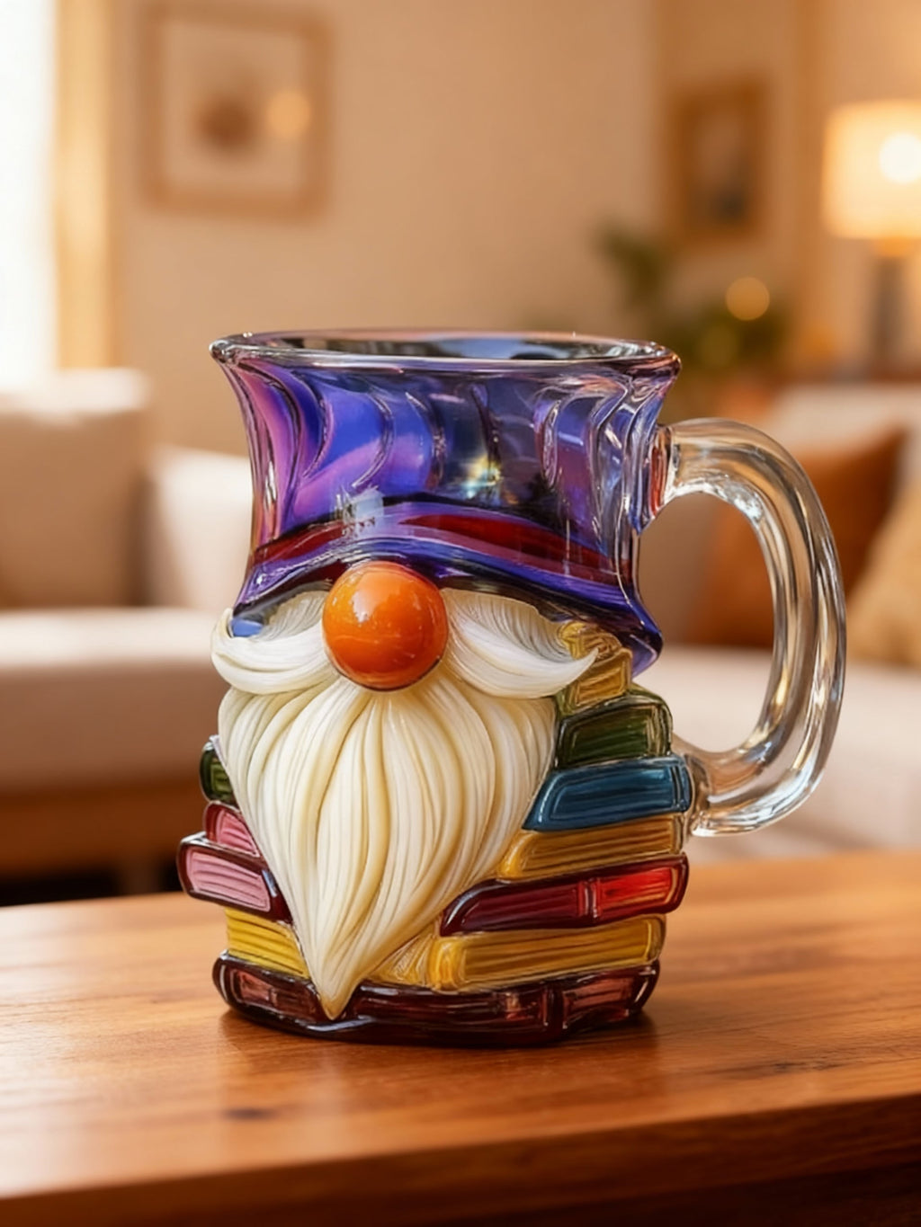 GNOMORA | COLORFUL READING GNOME MUG