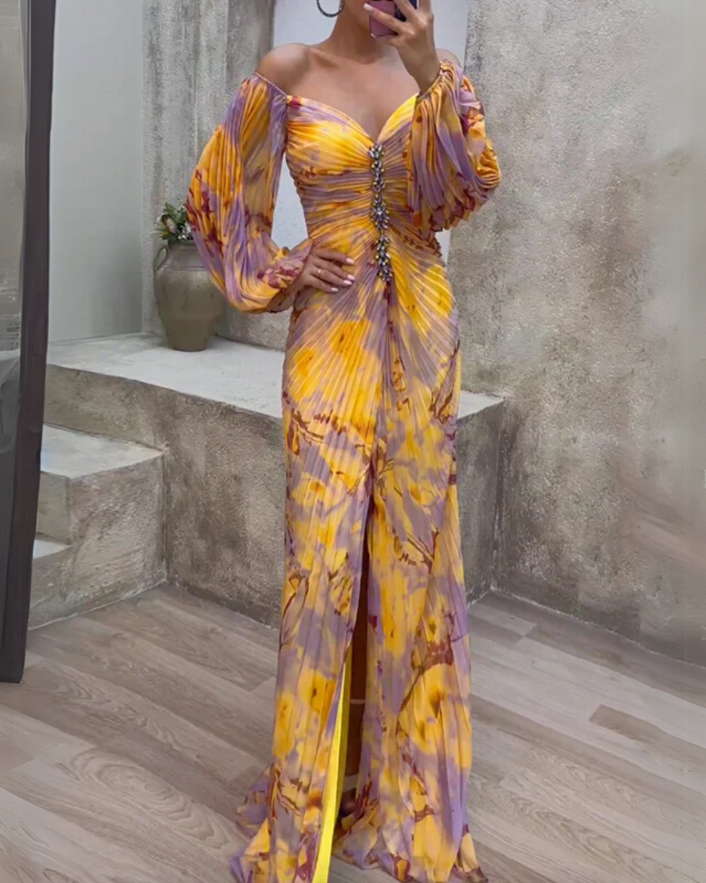 Minerva | Radiant Draped Gown