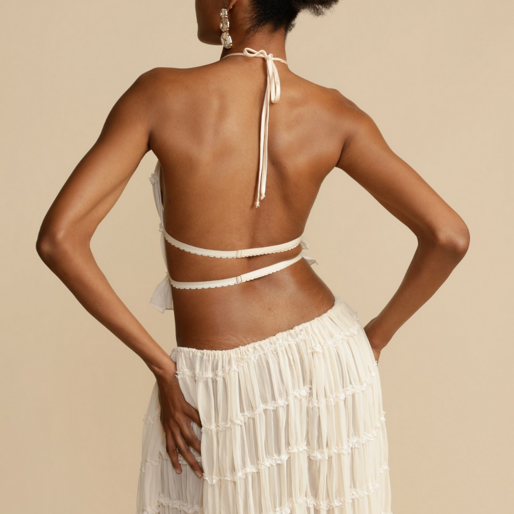 WENDY -  Halter Top and Skirt Set