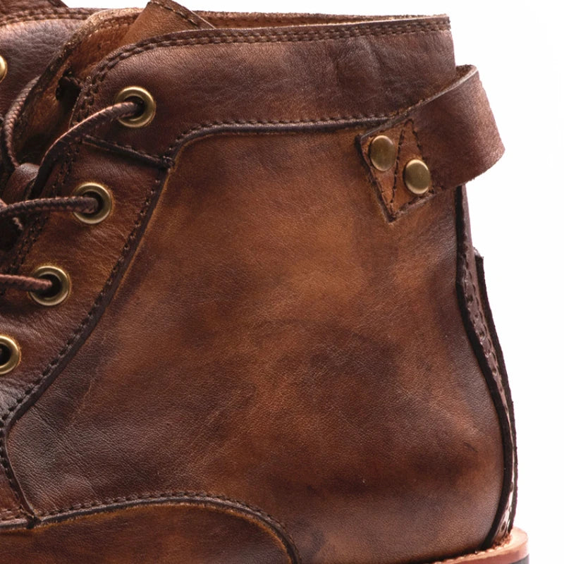 Fanum | Men's Retro Round Toe Boots