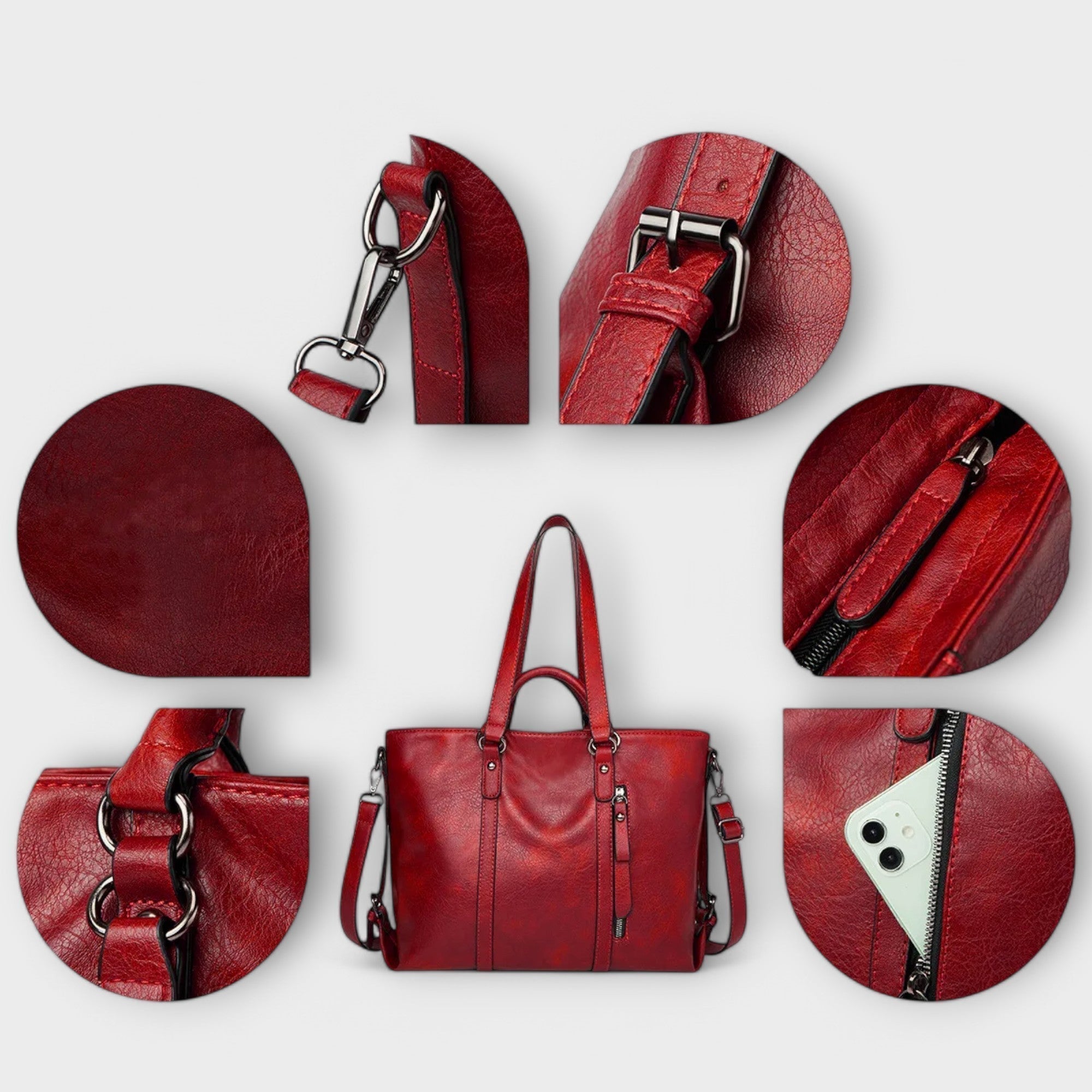 Huda | Bolso grande de cuero
