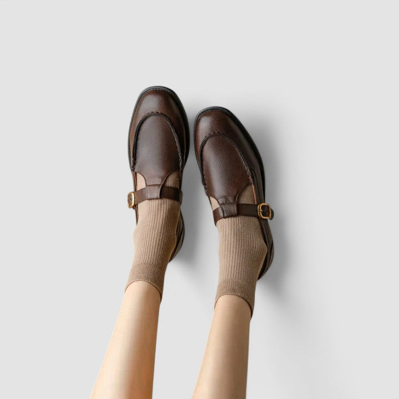Shaikha | Orthopedic Square-Toe Mary Jane Shoes