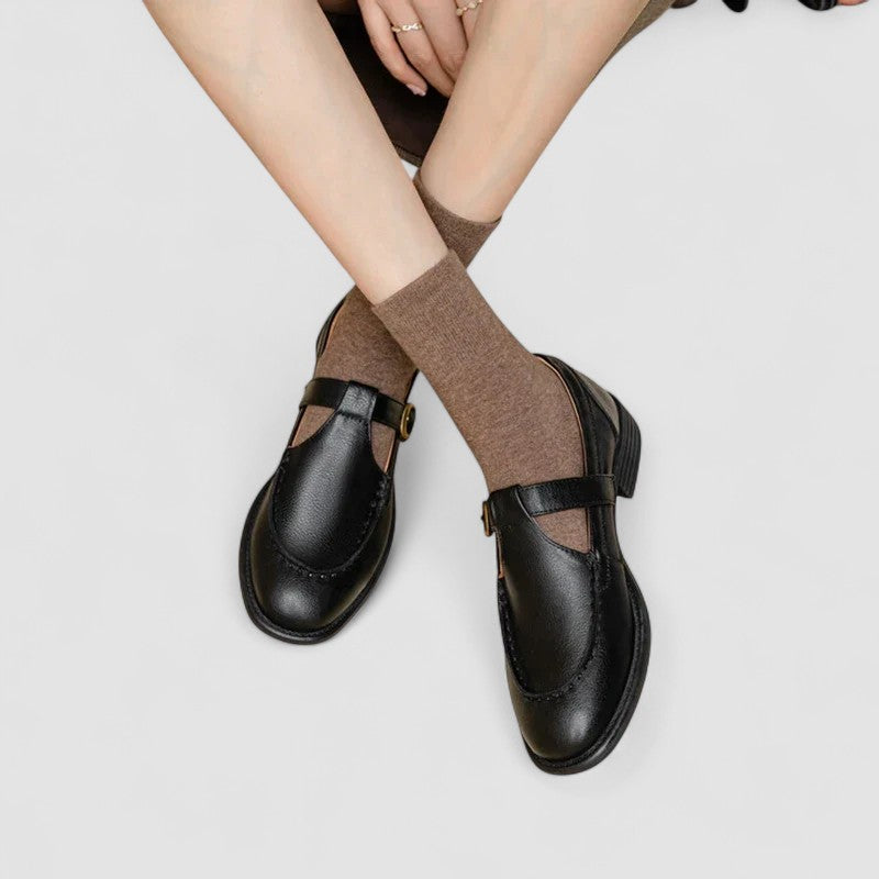 Shaikha | Orthopedic Square-Toe Mary Jane Shoes