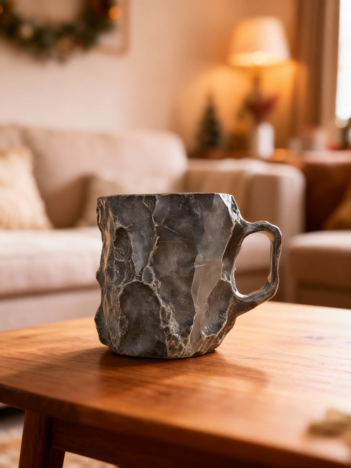 SHADOW | RAW SMOKY QUARTZ MUG