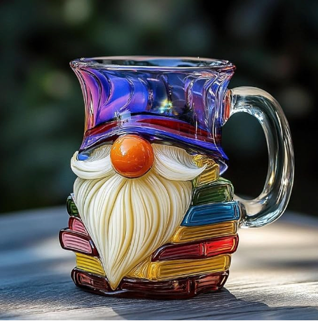 GNOMORA | COLORFUL READING GNOME MUG