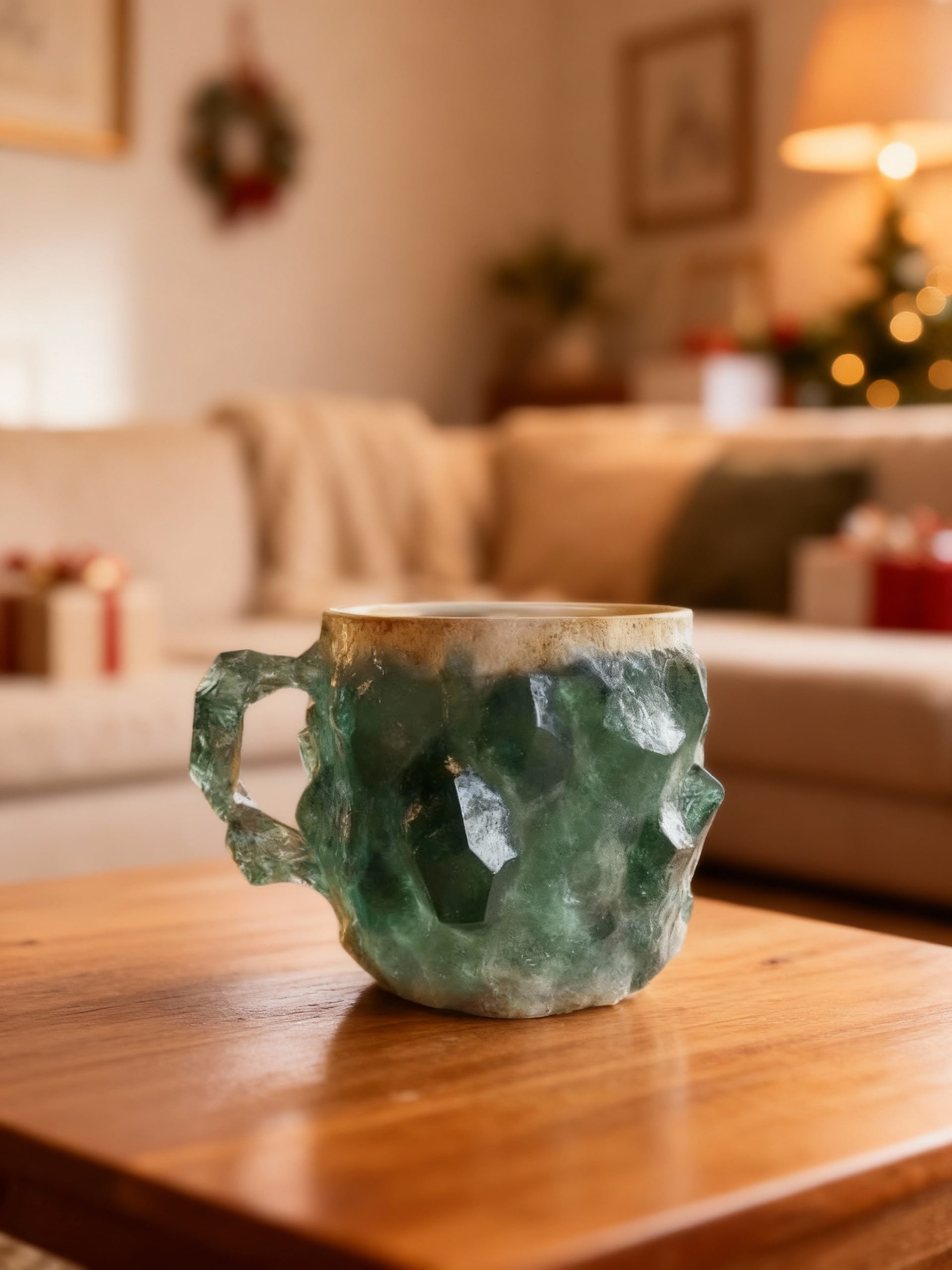 TERRA | NATURAL GREEN STONE CUP