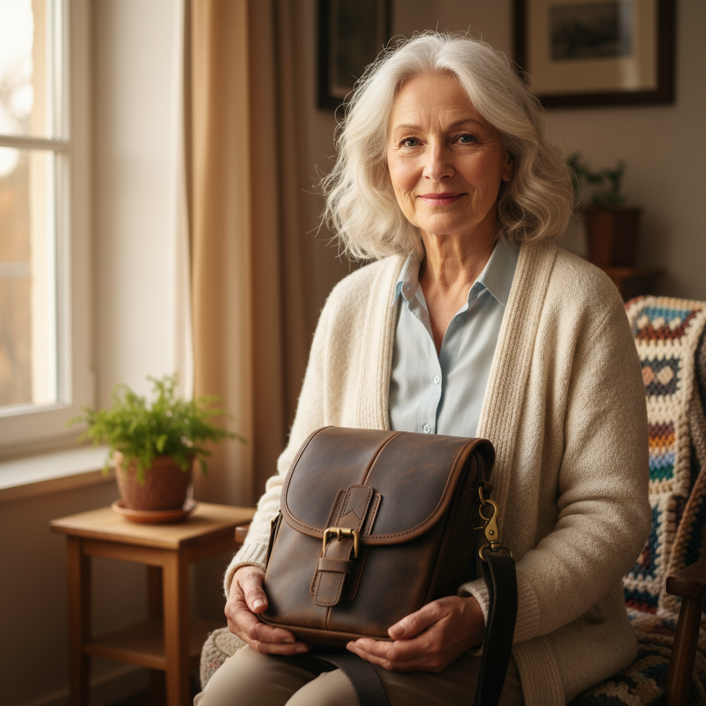 Nolan Bolso de hombro de piel