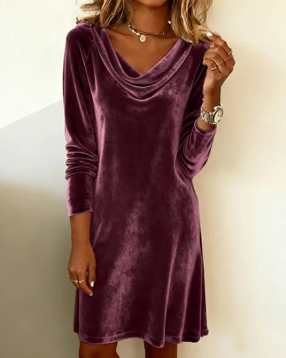 Frosina – Flared Velvet Dress
