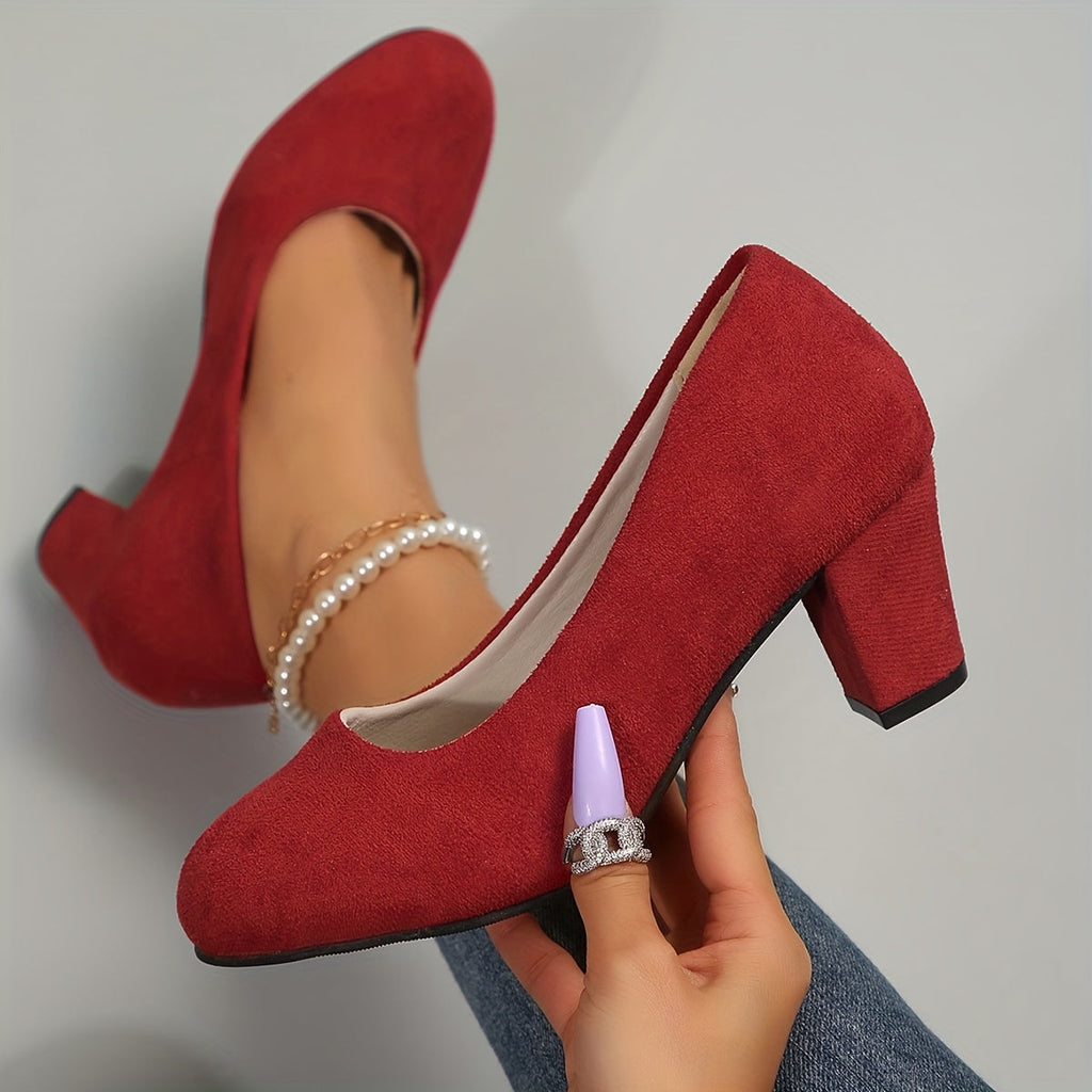 Laure - Wide Toe Pumps with Stable Heel for Pain-Free Comfort
