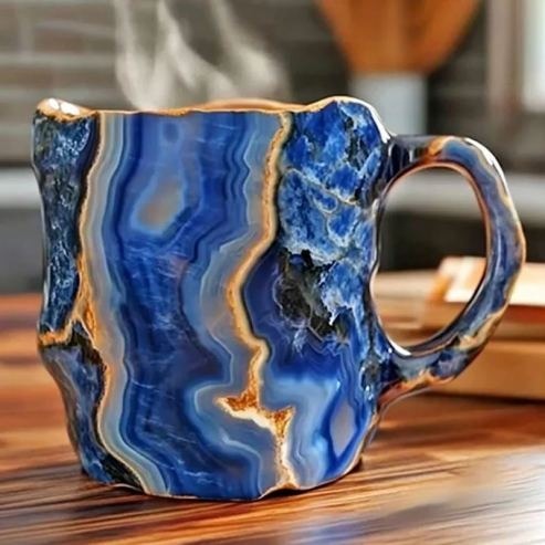 SAPPHIRE | DEEP OCEAN GEODE MUG