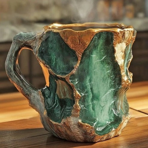 EMERALD | NATURAL GREEN GEODE CUP