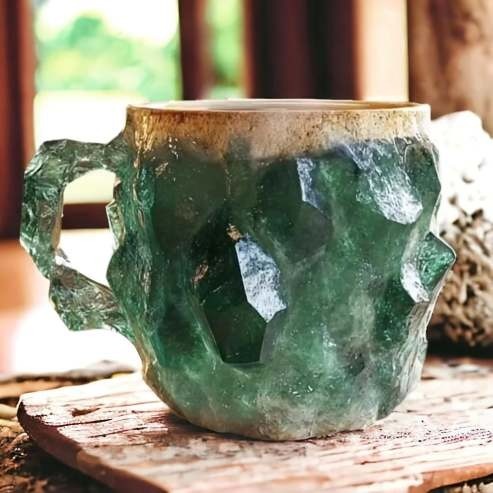 TERRA | NATURAL GREEN STONE CUP