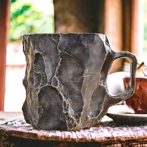 SHADOW | RAW SMOKY QUARTZ MUG