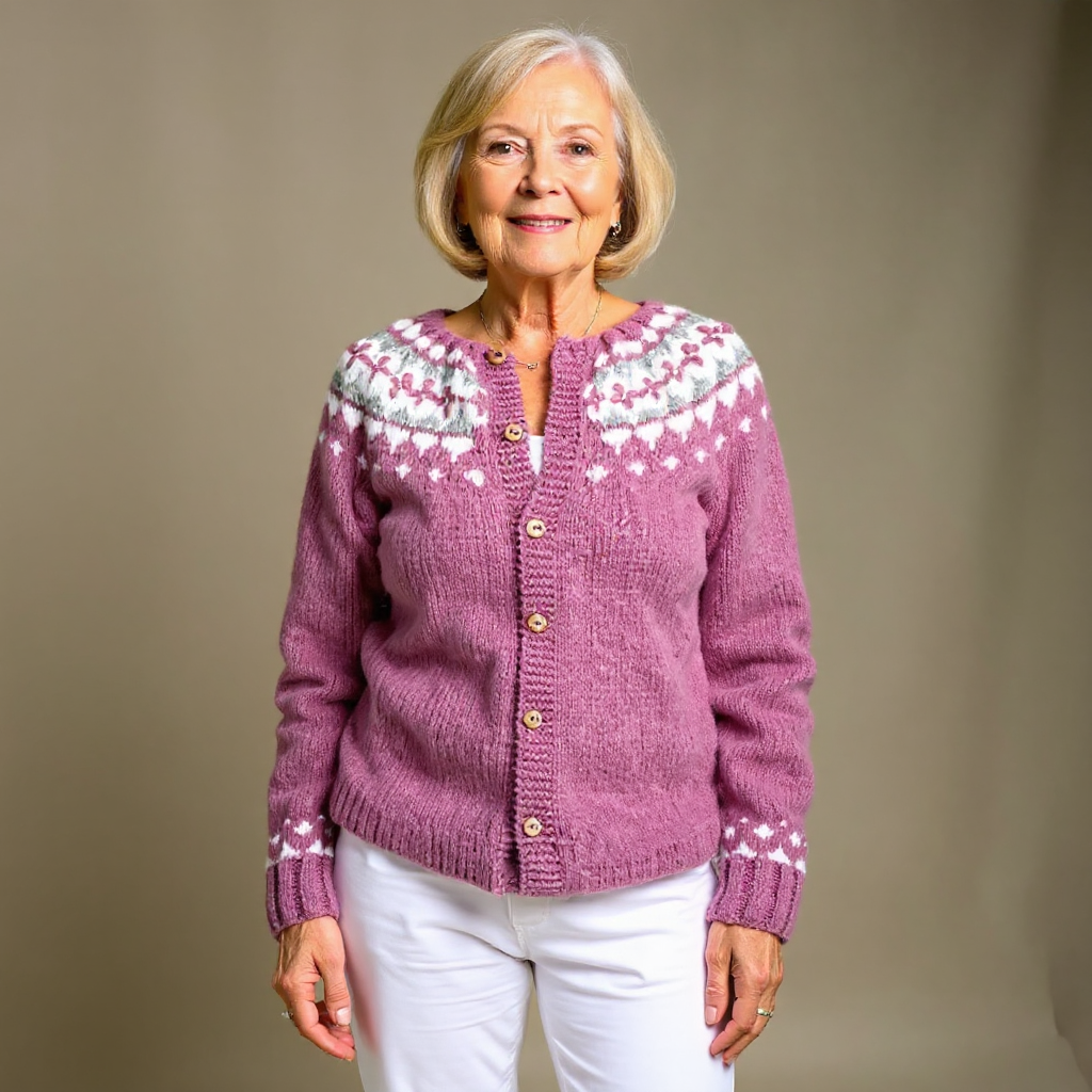 Ethel & Harold - Retro Icelandic Wool Cardigan
