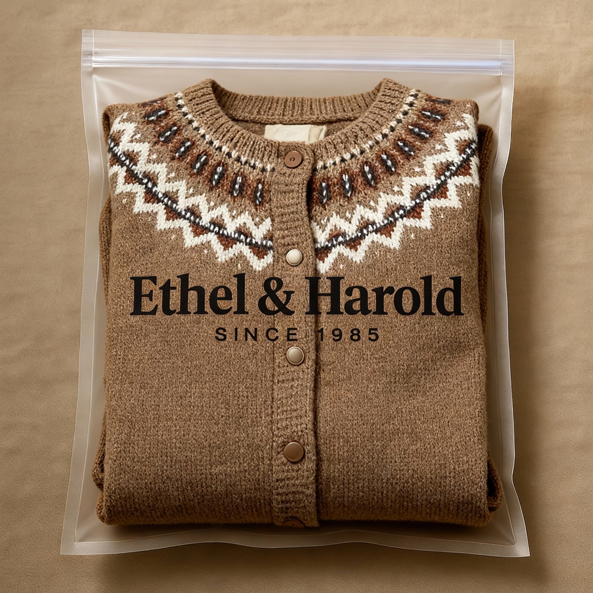 Ethel & Harold - Classic Icelandic Wool Vintage Cardigan