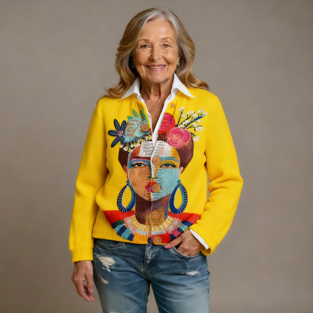 BREANNA | ART PRINTED CARDIGAN