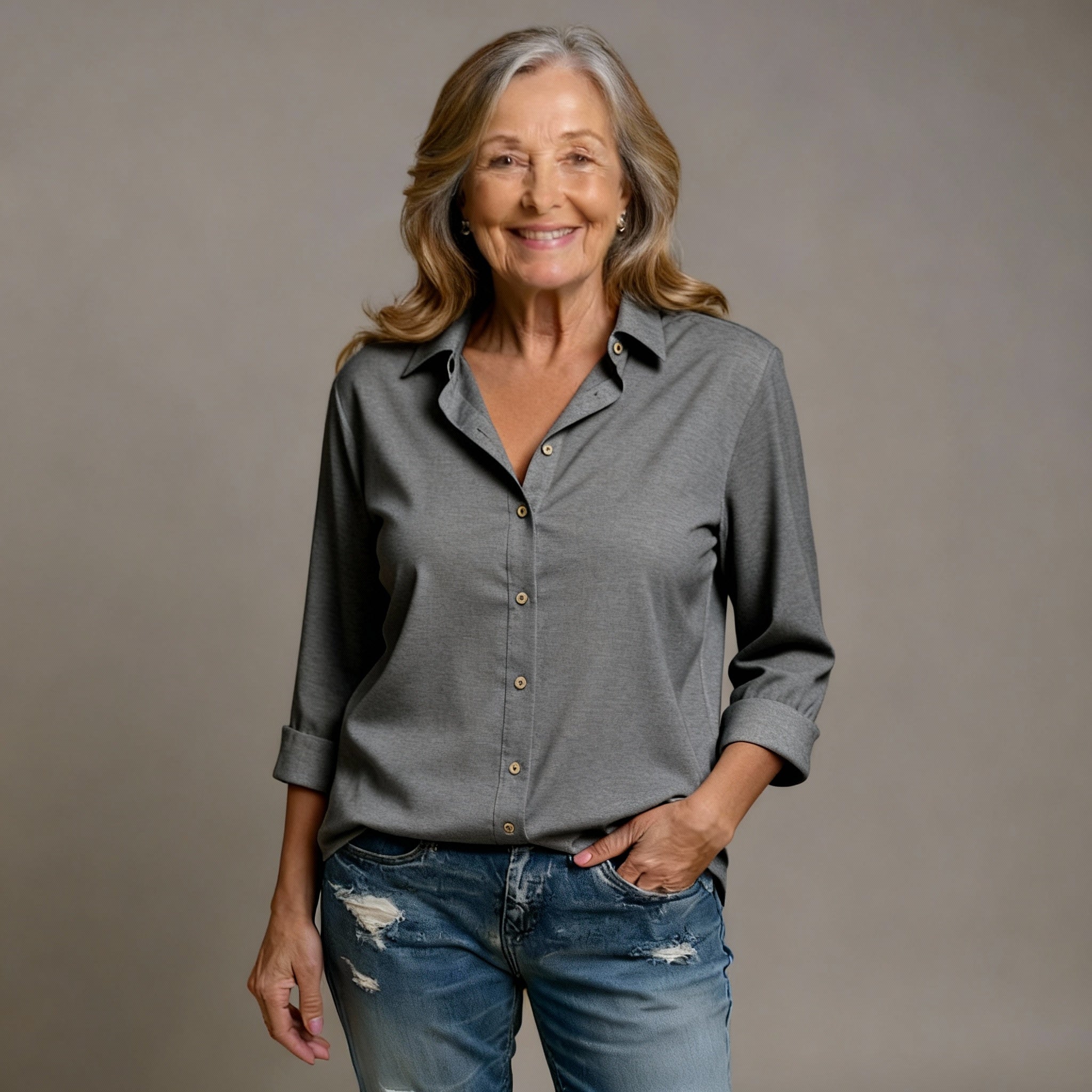 Aveline™ - Cardigan Blouse