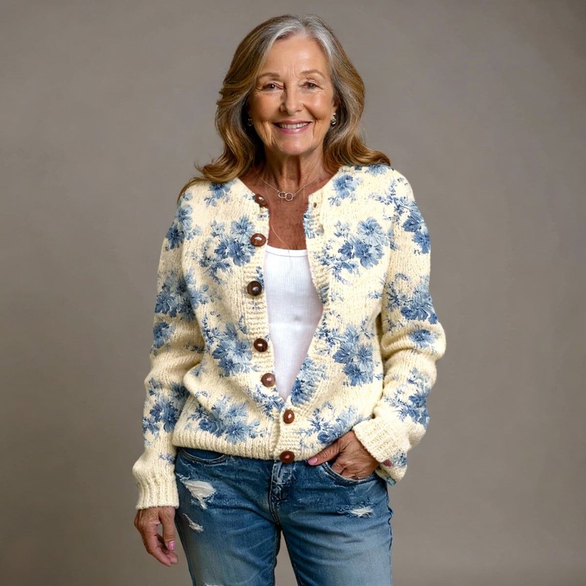 CIARÁN | FLORAL ART CARDIGAN
