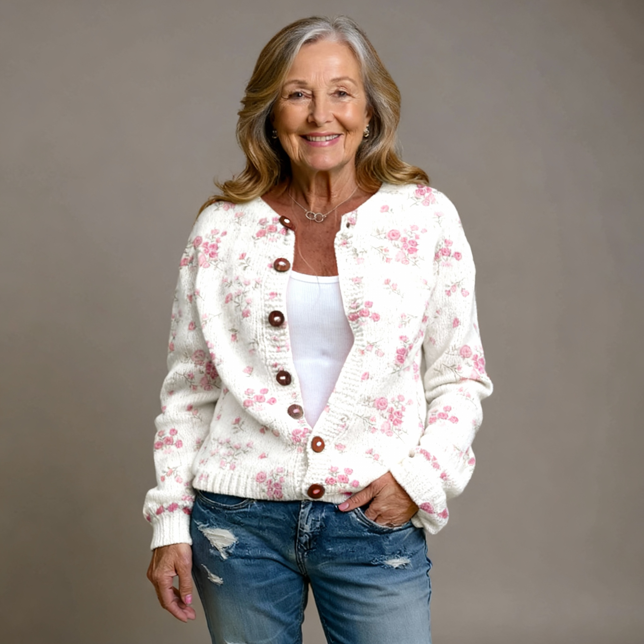 HAZEL | PINK ROSE CARDIGAN