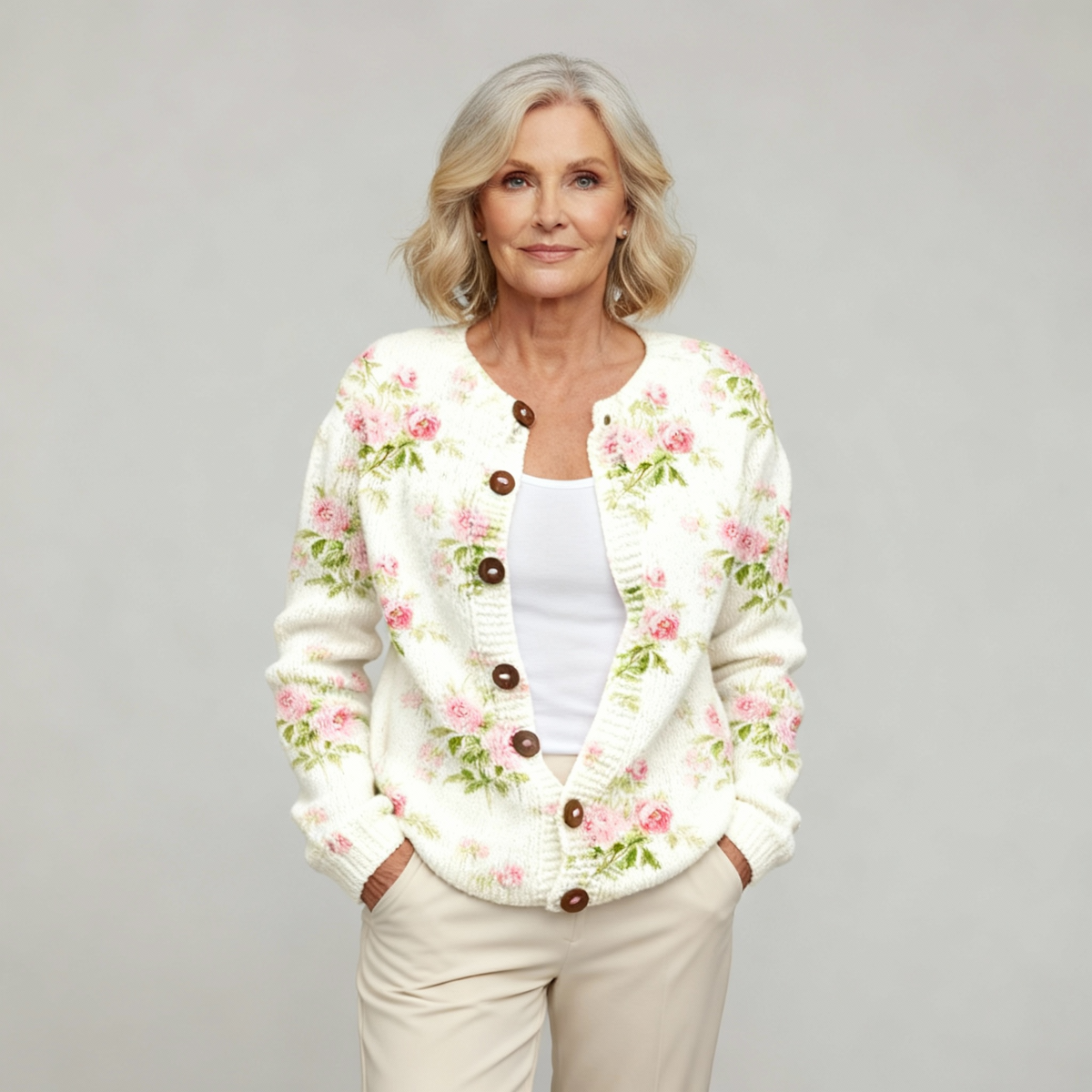 HARMONY | FLOWER ART CARDIGAN