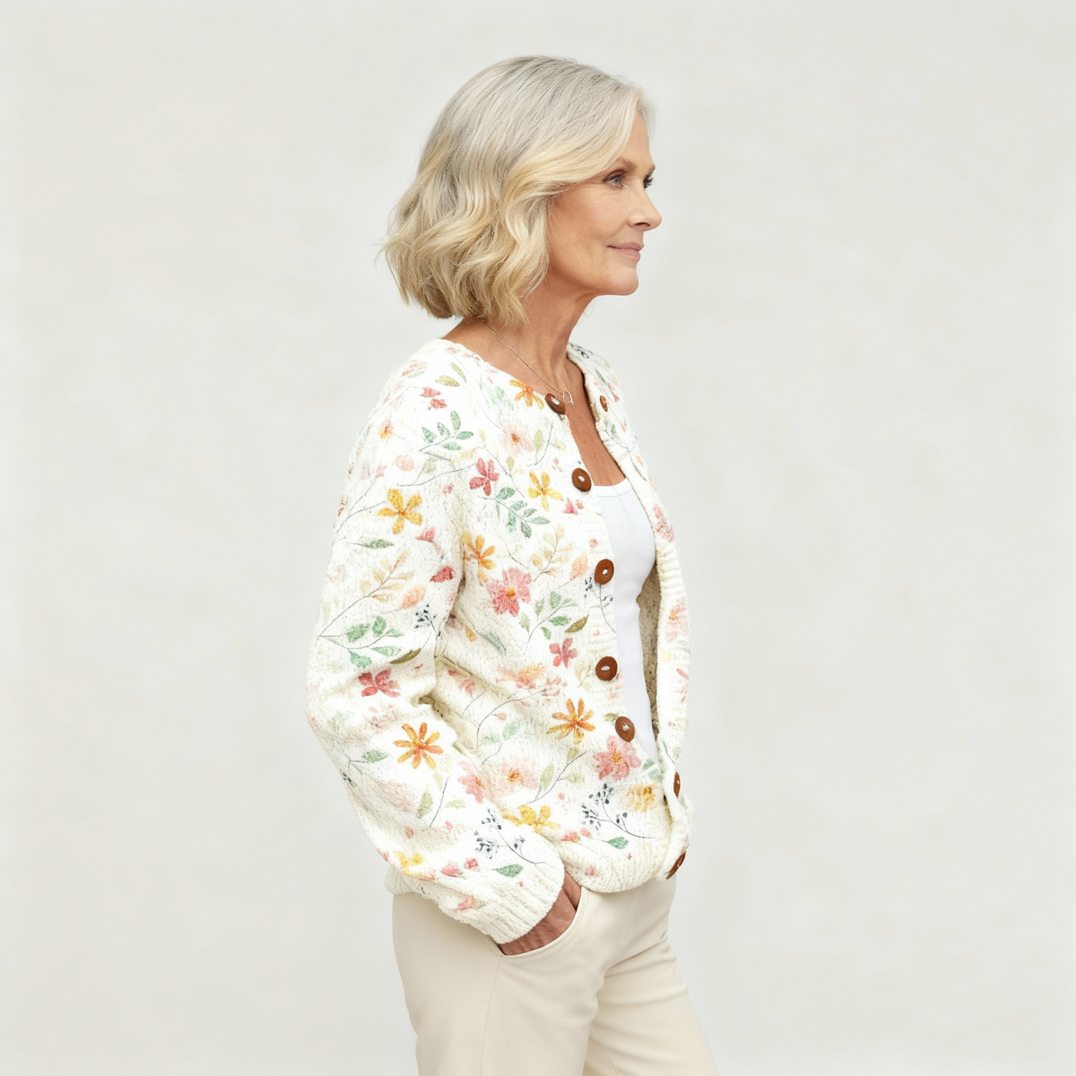 DARA | FLOWERS PRINT CARDIGAN