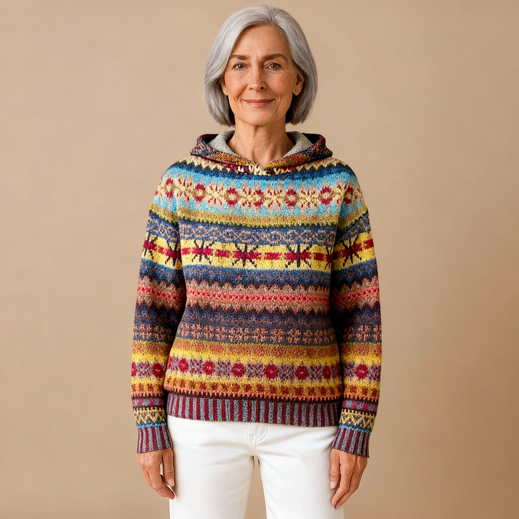 Gaby | Ethnic Retro Hoodie