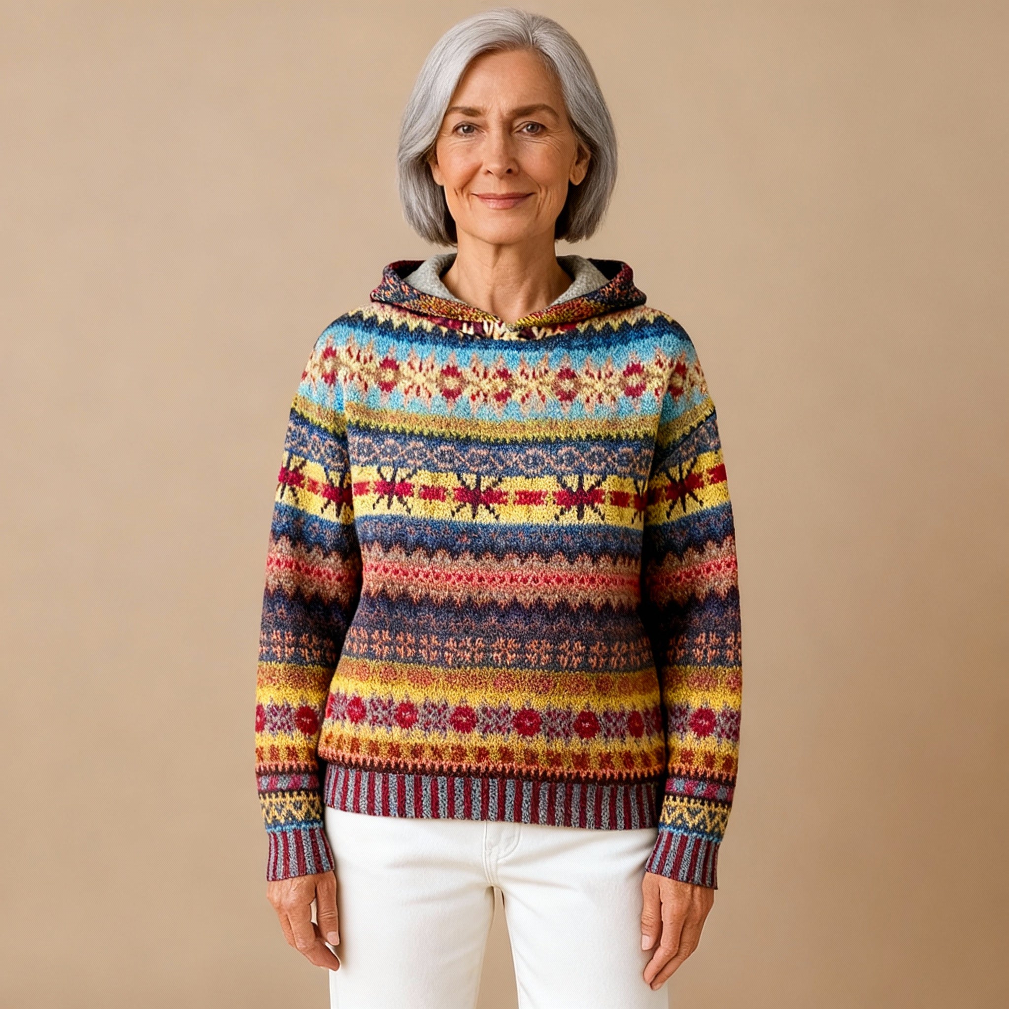 Gaby | Ethnic Retro Hoodie